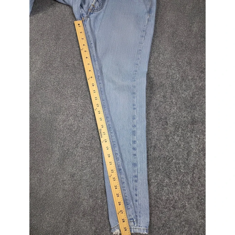Levi's 501 Original Jeans Mens W33 L30 Light Wash Straight Leg Button Fly Denim